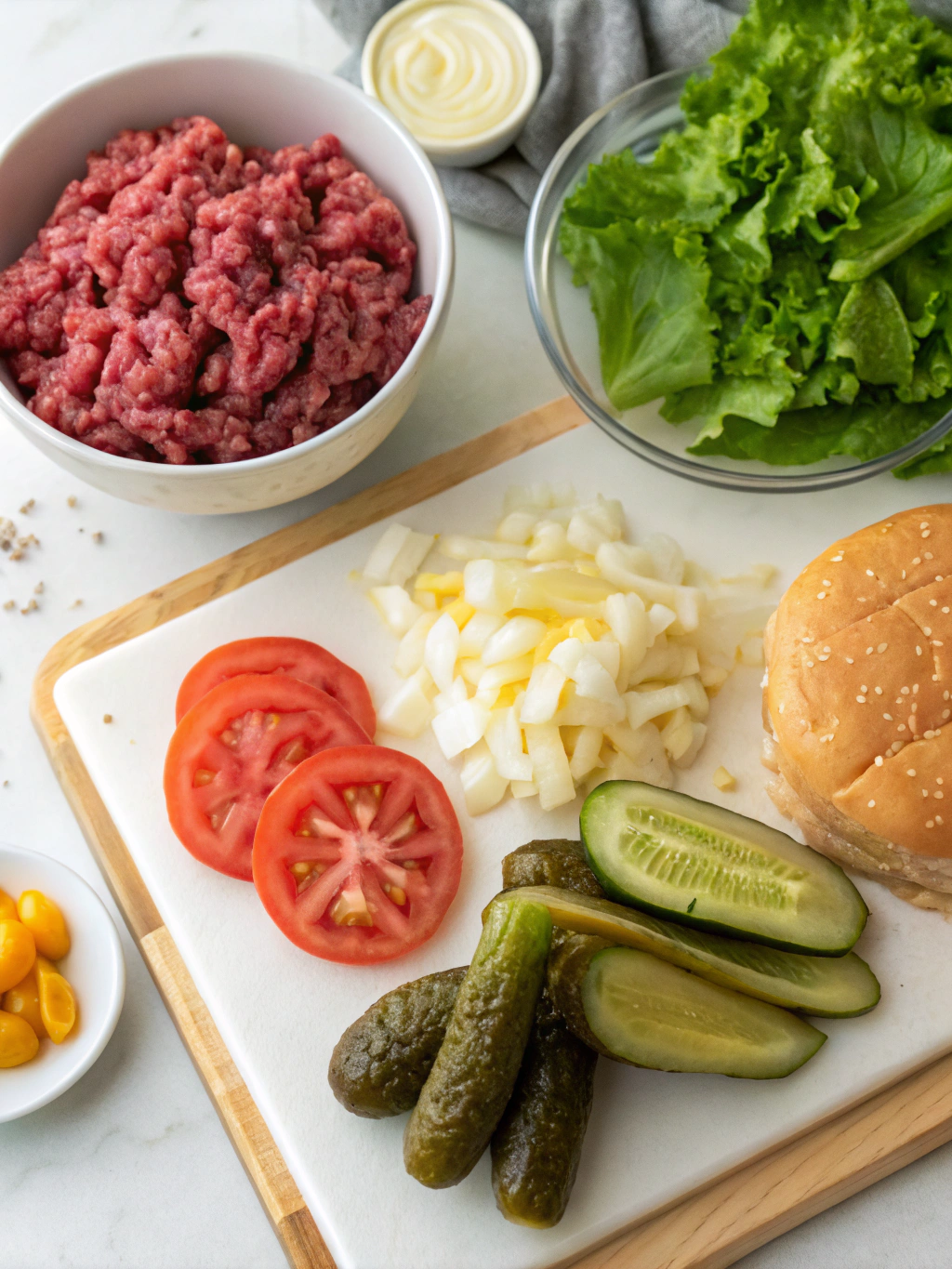 Burger Bowl Ingredients