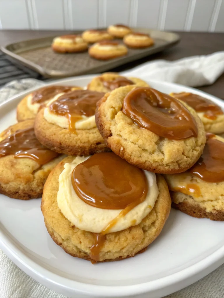 Caramel Cheesecake Cookies