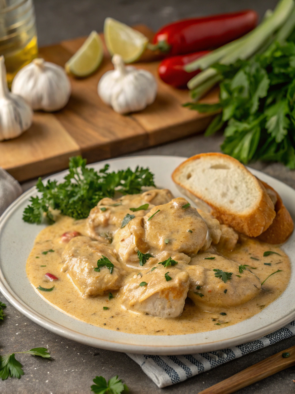 Creamy Garlic Chicken Ingredients