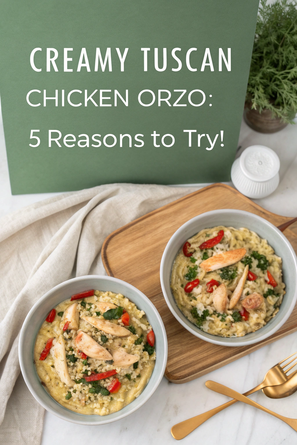 Tuscan Chicken Orzo Ingredients