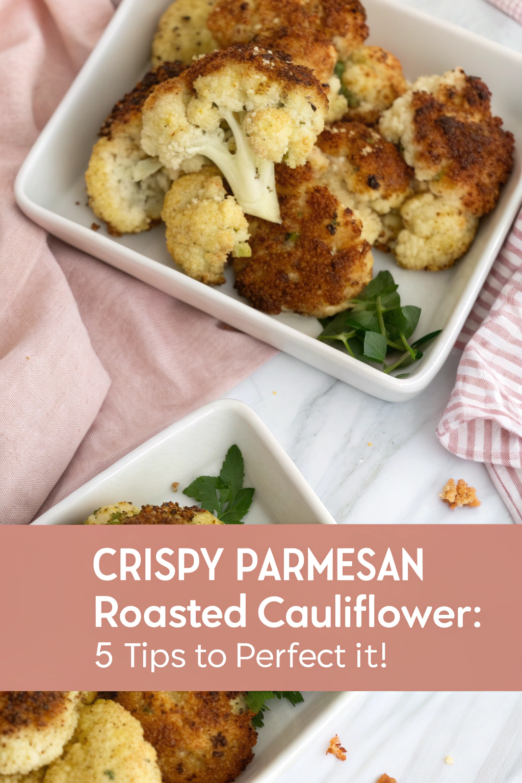 Ingredients for Crispy Parmesan Roasted Cauliflower