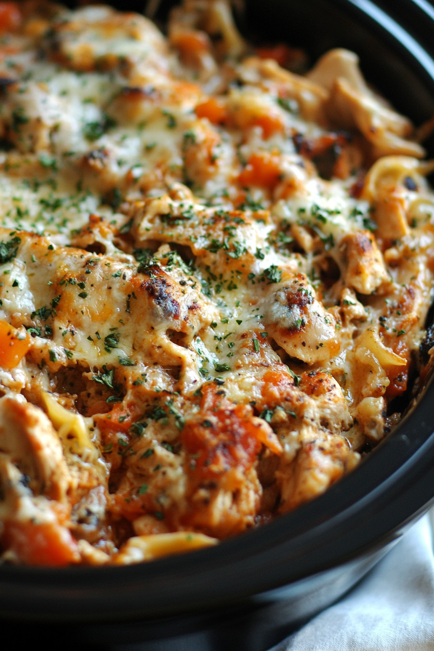 Crockpot Garlic Parmesan Chicken