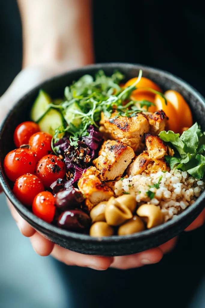 Delicious Mediterranean Chicken Bowl