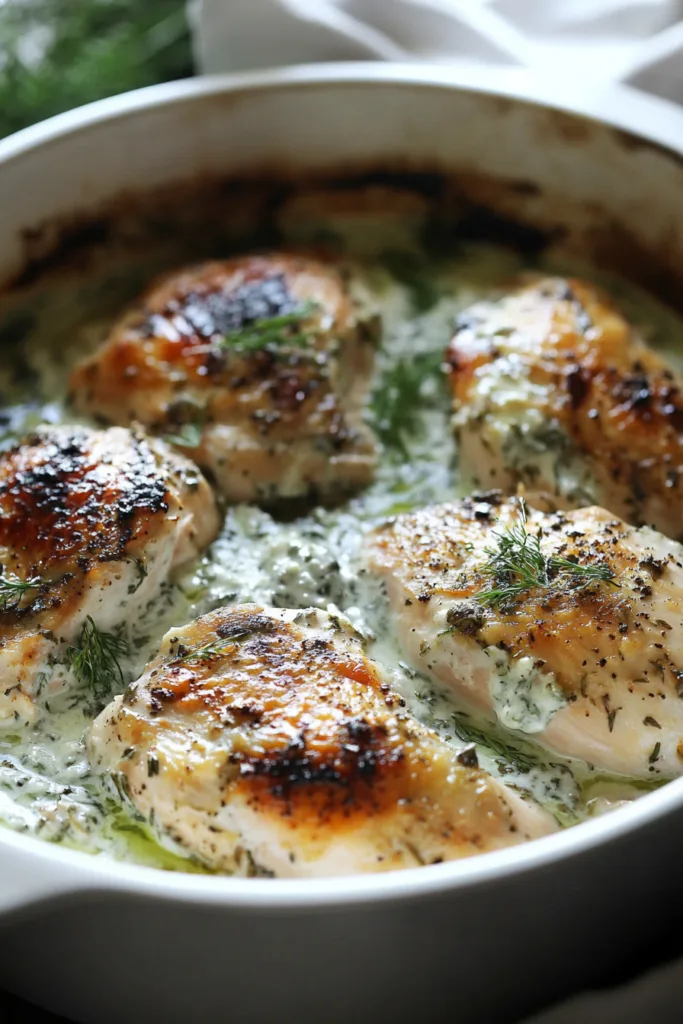 Dump-and-Bake Chicken Tzatziki: 5 Easy Steps