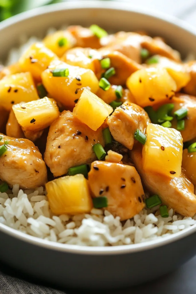 Easy Pineapple Chicken and Rice