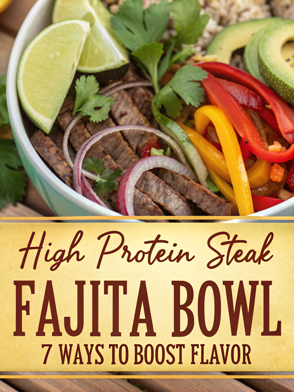 High Protein Steak Fajita Bowl Ingredients