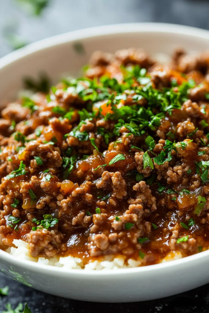 Hot Honey Ground Beef Bowls: 5 Easy Steps!