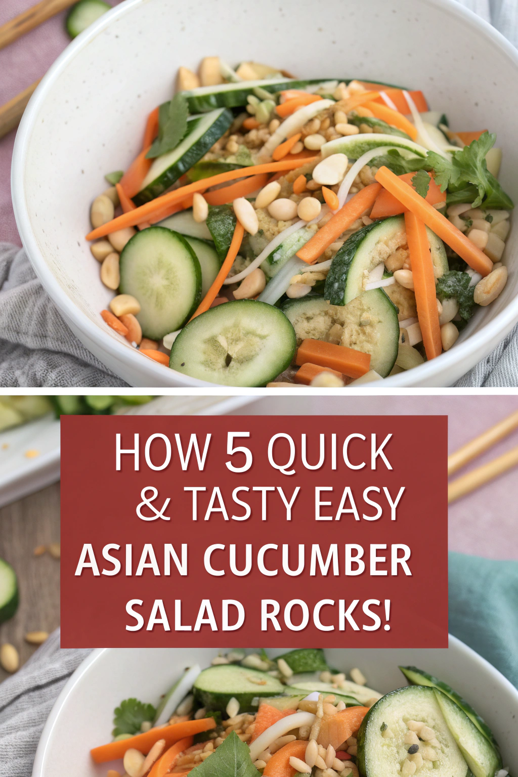 Easy Asian Cucumber Salad Ingredients