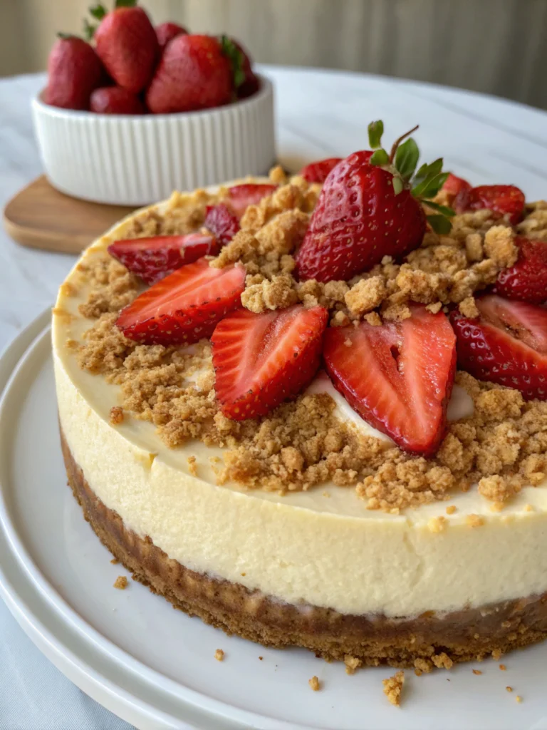 Strawberry Crunch Cheesecake