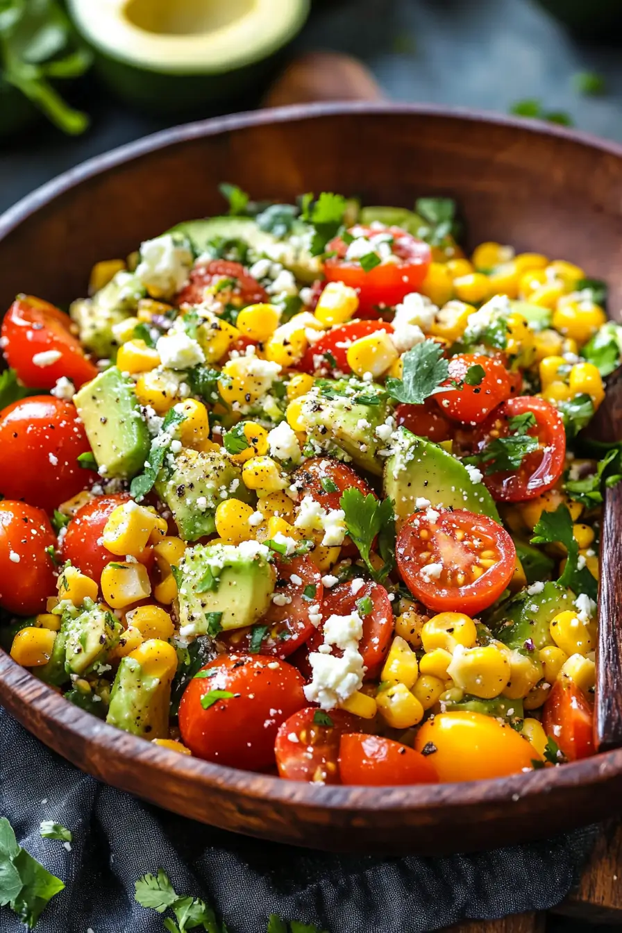 Summer Corn Salad with Avocado