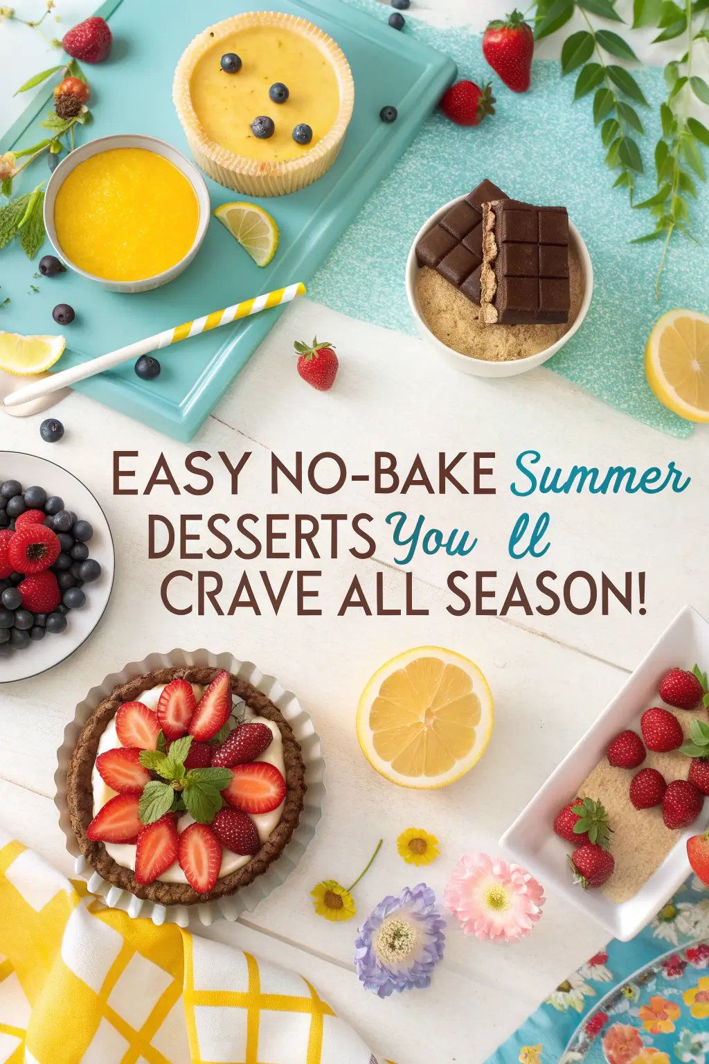 Discover easy no-bake summer desserts with berries, cream cheese, chocolate & more. Perfect for hot days & sweet cravings!