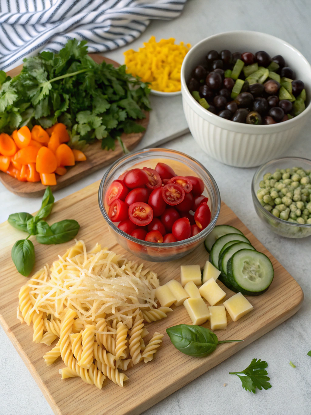 Grinder Pasta Salad Ingredients