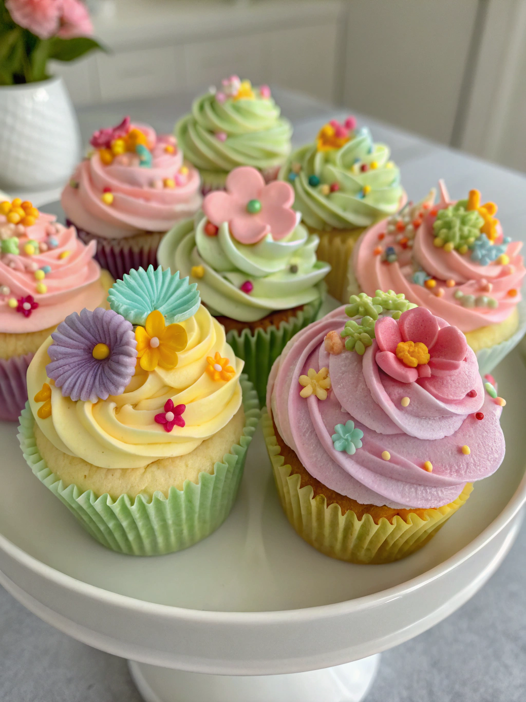 spring cupcakes