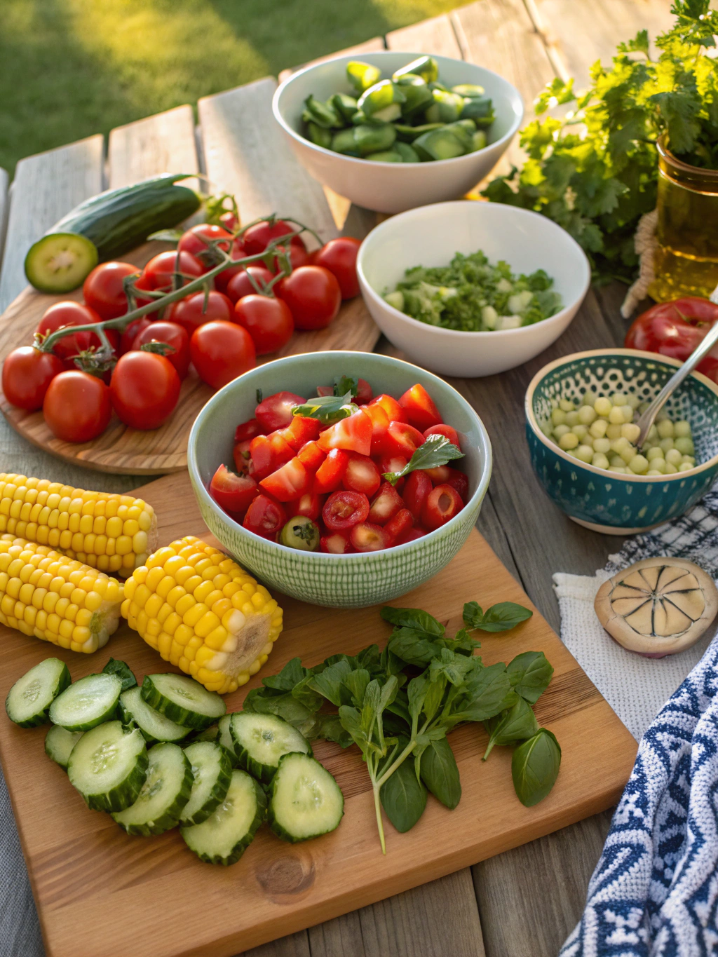 Summer Recipes Dinner Ingredients
