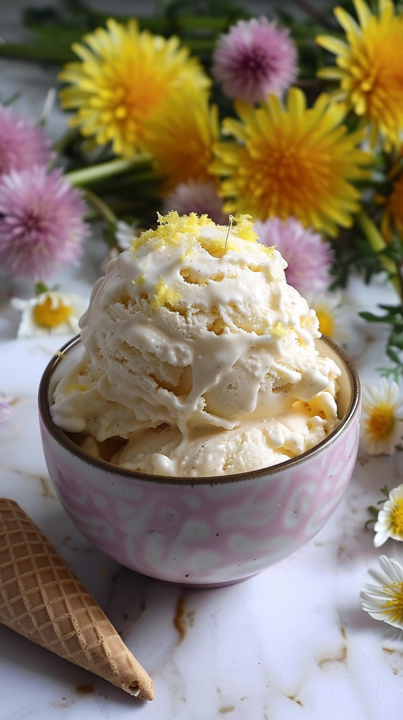 Dandelion Ice Cream: A Springtime Delight With Wild Herbs