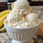 Old-Fashioned Homemade Banana Ice Cream